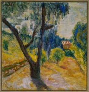 Paisaje con olivo de Pierre Bonnard